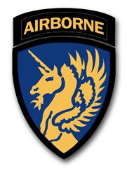 Army 13th Airborne WWII 3.8" Patch Vinyl Transfer Decal