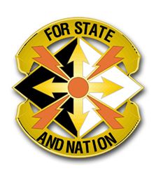 Army 142nd Signal Brigade Alabama Unit Crest 11.75" Army 142nd Signal Brigade Alabama  Decal