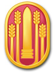 Army 147th Field Artillery Brigade 3.8" Patch Decal