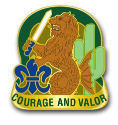 Army 163rd Armored Brigade Unit Crest 11.75" Decal