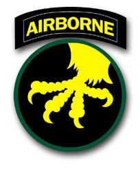 Army 17th Airborne WWII 3.8" Patch Vinyl Transfer Decal
