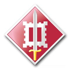 Army 18th Engineer Brigade 8" Patch Decal