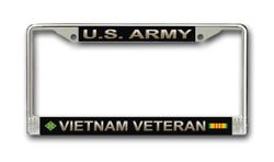 Army 4th Infantry Brigade Vietnam Veteran License Plate Frame