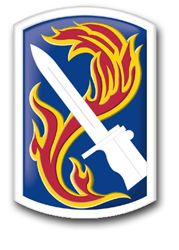 Army 198th Infantry Brigade 8" Patch Decal
