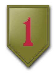 Army 1st Infantry 11.75" Patch Vinyl Transfer Decal
