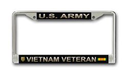 Army 1st Infantry Division Vietnam Veteran License Plate Frame