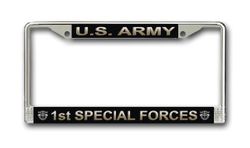Army 1st Special Forces License Plate Frame