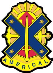 Army 23rd Infantry Unit Crest 3.8" Vinyl Transfer Decal