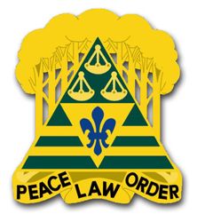 Army 260th Military Police Brigade District of Columbia Unit Crest 11.75" Vinyl Transfer Decal