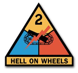 Army 2nd Armored Patch Vinyl Transfer Decal