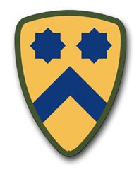 Army 2nd Cavalry WWII 3.8" Patch Vinyl Transfer Decal