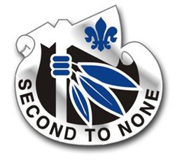 Army 2nd infantry Unit Crest 8" Vinyl Transfer Decal