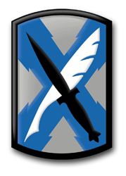 Army 300th Military Intelligence Brigade Utah 10" Patch Vinyl Transfer Decal