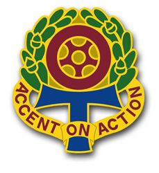 Army 319th Transport Brigade Unit Crest 11.75" Vinyl Transfer Decal