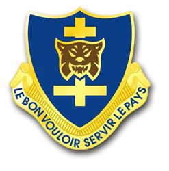 Army 323rd Regiment Unit Crest 8" Vinyl Transfer Decal