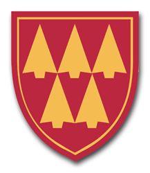 Army 32nd Air Defense Command 10" Patch Vinyl Transfer Decal