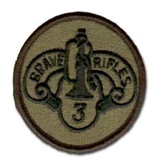 Army 3rd Armored Cavalry Subdued Military Patch