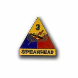 Army 3rd Armored Division Military Pin