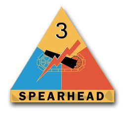 Army 3rd Armored Unit Crest 11.75" Vinyl Transfer Decal