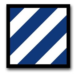 Army 3rd Infantry 5.5" Patch Vinyl Transfer Decal