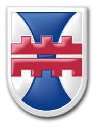 Army 412th Engineer Corps Command 5.5" Patch Vinyl Transfer Decal