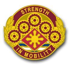 Army 425th Transport Brigade Unit Crest 5.5" Vinyl Transfer Decal