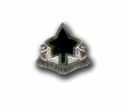 Army 4th Infantry Division Silver Military Pin
