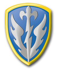 Army 504th Military Intelligence Brigade 10" Patch Vinyl Transfer Decal