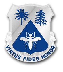 Army 518th Regiment Unit Crest 5.5" Vinyl Transfer Decal
