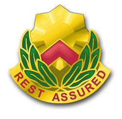 Army 593rd Support Group Unit Crest 8" Vinyl Transfer Decal