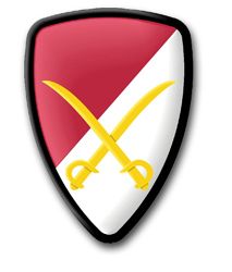 Army 6th Cavalry Brigade 5.5" Patch Decal