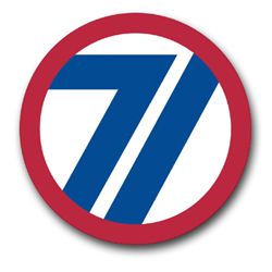 Army 71st Training 3.8" Patch Vinyl Transfer Decal