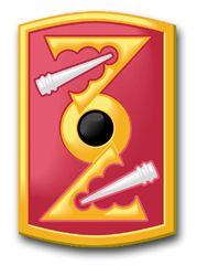 Army 72nd Field Artillery Brigade 10" Patch Decal