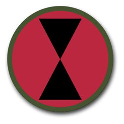 Army 7th Infantry 11.75" Patch Vinyl Transfer Decal