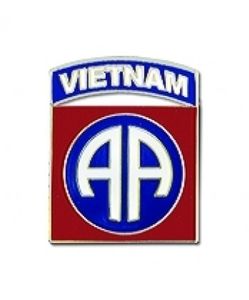 Army 82nd Airborne Vietnam Military Lapel Pin
