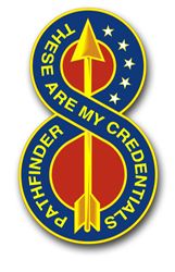 Army 8th Infantry Unit Crest 10" Vinyl TransferDecal
