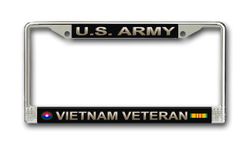 Army 9th Infantry Division Vietnam Veteran License Plate Frame