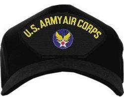 Army Air Corps Black Ball Cap Hat
