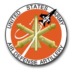 Army Air Defense Artillery Seal 10" Vinyl Transfer Decal