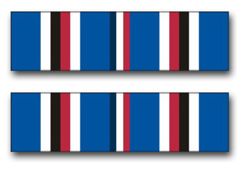 Army American Campaign Ribbon 10" Vinyl Transfer Decal