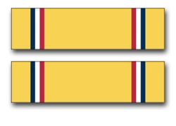 Army American Defense Service Ribbon 8" Vinyl Transfer Decal