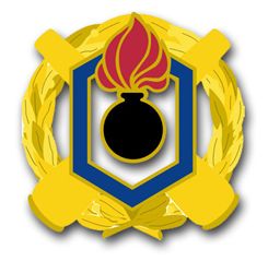 Army Armament And Chemical Command Unit Crest 3.8" Vinyl Transfer Decal