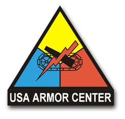 Army Armor Center Crest 5.5" Vinyl Transfer Decal