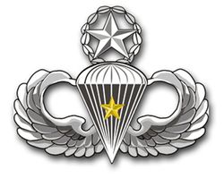 Army Basic 5 Combat Jump Wings 8" Vinyl Transfer Decal