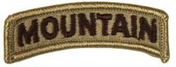 Army Blue Mountain Tab 2-3/8 Inch Patch