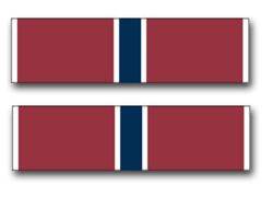 Army Bronze Star Ribbon 10" Vinyl Transfer Decal