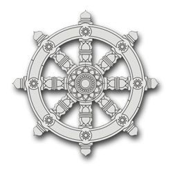 Army Chaplain Buddist Seal 8" Vinyl Transfer Decal