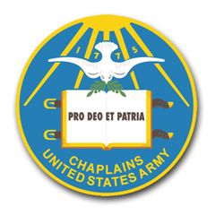 Army Chaplain Seal 11.75" Vinyl Transfer Decal