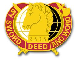 Army Civil Affairs Psychological Operations Command Unit Crest 5.5" Vinyl Transfer Decal