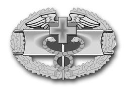 Army Combat Field Medical Award 3.8" Vinyl Transfer Decal